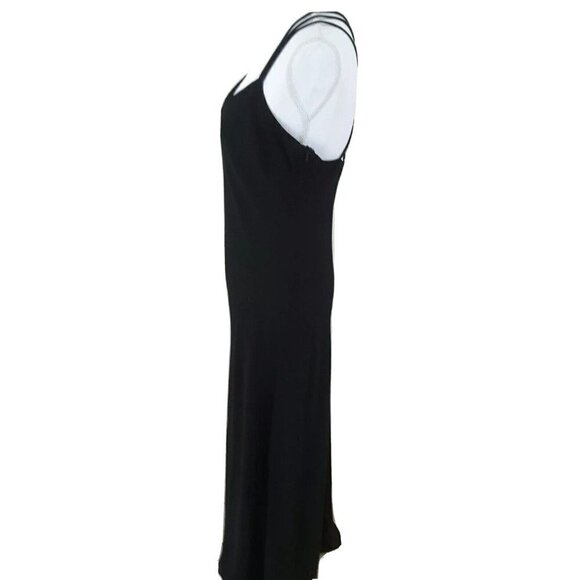 CACHET~Women's Size 12~Black Sleeveless Party Prom Maxi Dress. - Picture 5 of 7